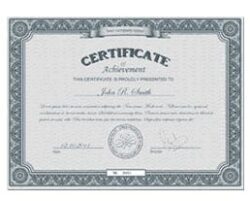 Certificate 3
