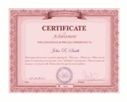 Certificate 1